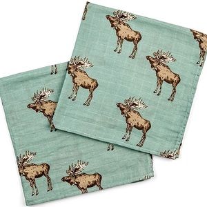 NWOT Milkbarn Bamboo Cotton Pack of 2 Burp Cloths